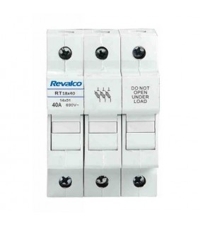 Base portafusible 14x51 3 Polos