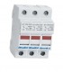 Base 14x51 portafusible con led de estado 3 Polos
