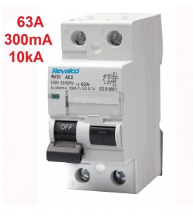 Diferencial 63A 30mA 2 Polos tipo AC 10kA