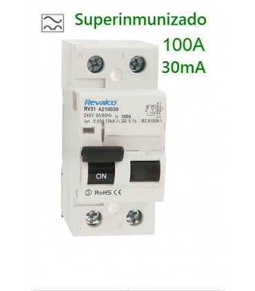 Superinmunizado 100A 30mA 2 polos