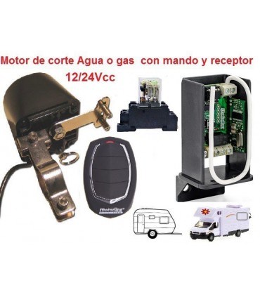 Motor Corte de Suministro con Receptor y Mando