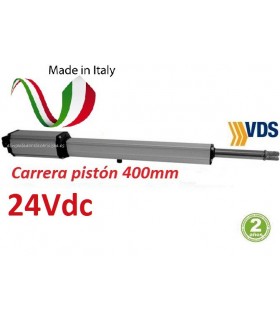 Motor Linear11C400 puerta batiente 24V carrera pistón 400mm.