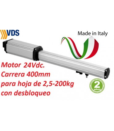 Motor PM1SC C400 irreversible puerta batiente 2,50m y 200kg. VDS