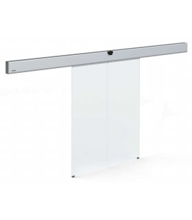 Kit  puerta automática de cristal 2 hojas x1,4m