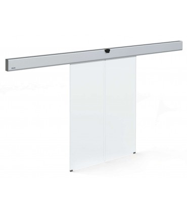 Kit  puerta automática de cristal 2 hojas x1,4m