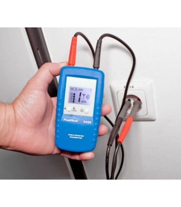 Detector de cables con receptor y transmisor