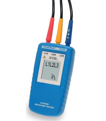 Comprobador de 3 fases pantalla LED