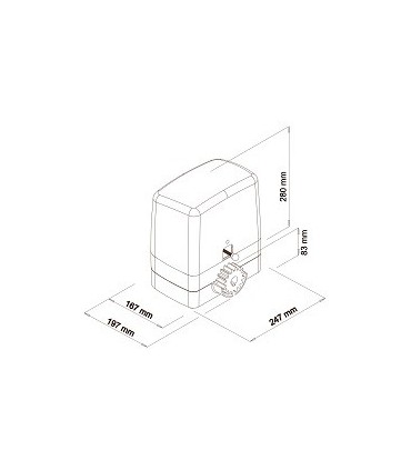 Motor 800kg 230V. Carrera VDS
