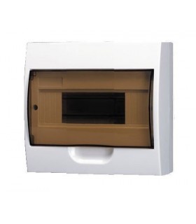 Armario Superficie  8 módulos Tapa Transparente IP40