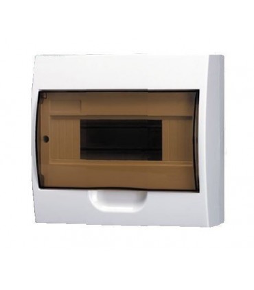 Armario Superficie  8 módulos Tapa Transparente IP40