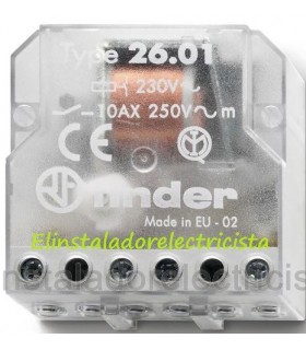 26.01.8.230.0000 Telerruptor electromecánico de bobina y contactos separados Finder 4 unidades