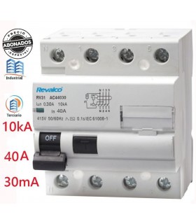 Diferencial 40A 30mA 4P 10kA clase AC