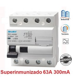 Superinmunizado Trifásico 63A 300mA 10KA